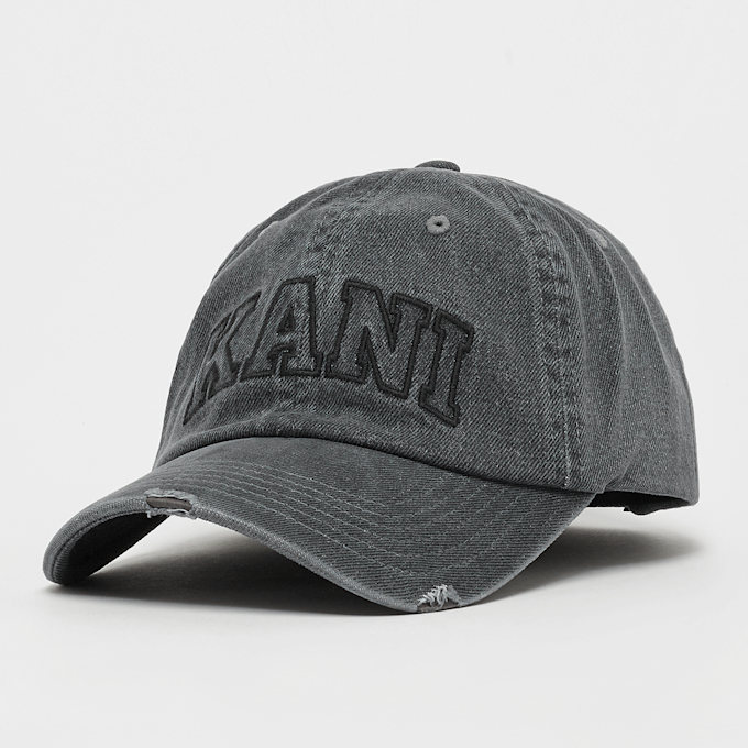 Karl Kani Serif Distress Denim Dad Cap grau 47404 1