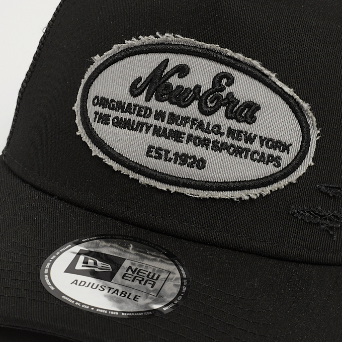 New Era A-Frame Trucker Oval Distress Patch New Era preto 47647 4