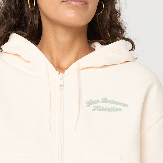 New Balance Linear Heritage Fleece Full Zip beige 47714 3
