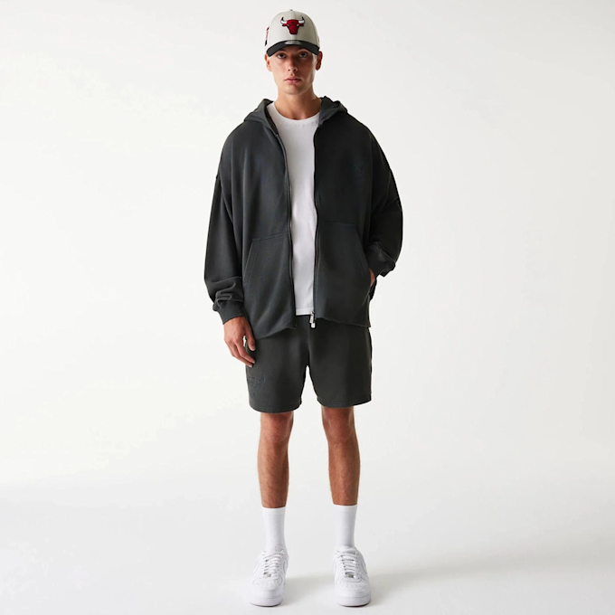 New Era NBA Washed Full Zip Chicago Bulls zwart 47724 6