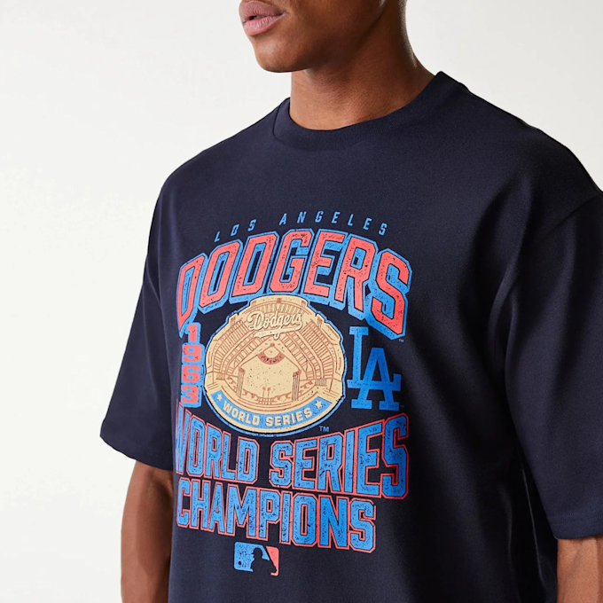 New Era MLB Los Angeles Dodgers World Series Oversized Tee azul 47747 3