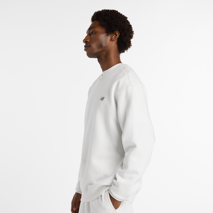 New Balance Linear Graphic Fleece Crew grijs 47815 3
