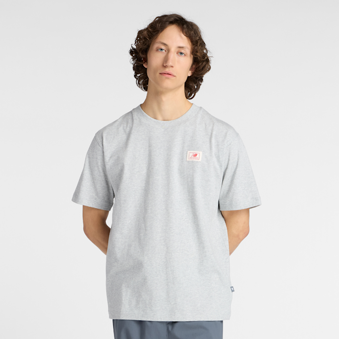 New Balance Woven Label T-Shirt grau 47822 1
