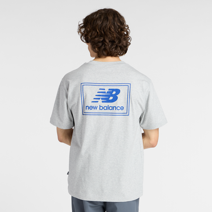 New Balance Woven Label T-Shirt grau 47822 2