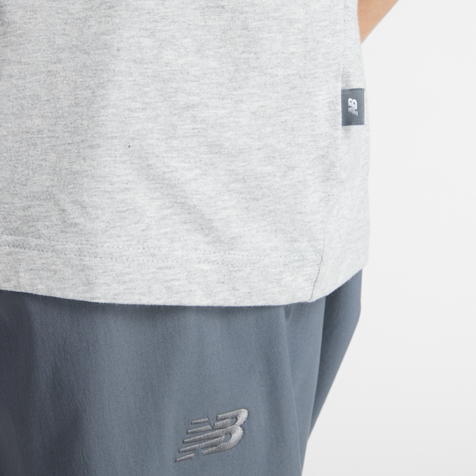 New Balance Woven Label T-Shirt grau 47822 4
