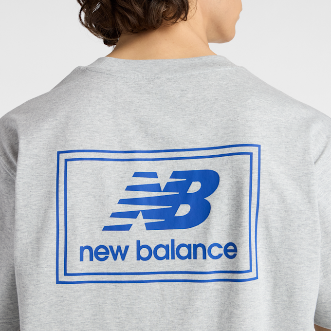 New Balance Woven Label T-Shirt grau 47822 5