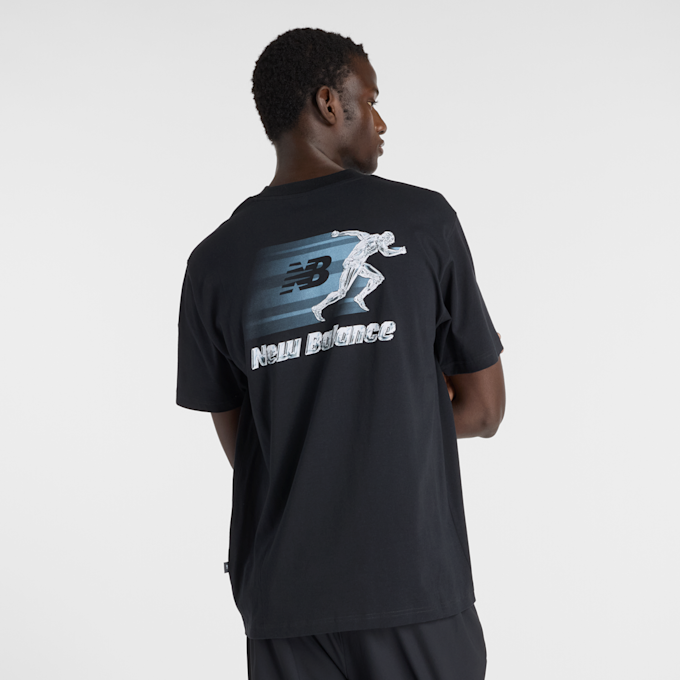 New Balance Chrome Runner T-Shirt czarny 47825 2