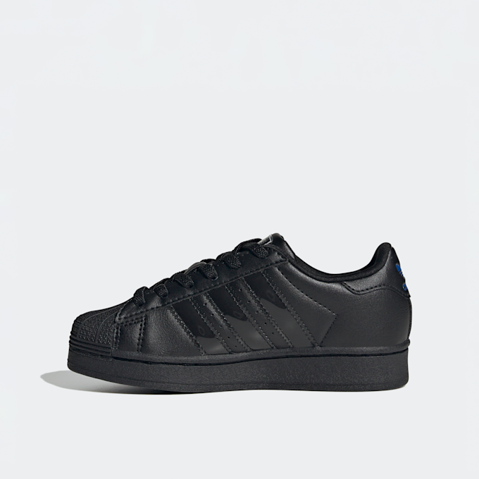 adidas Originals Superstar LED Lights Comfort Closure Elastic Lace Crianças preto 48144 2