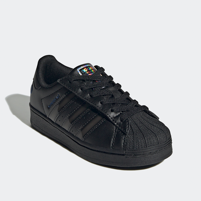 adidas Originals Superstar LED Lights Comfort Closure Elastic Lace Crianças preto 48144 3