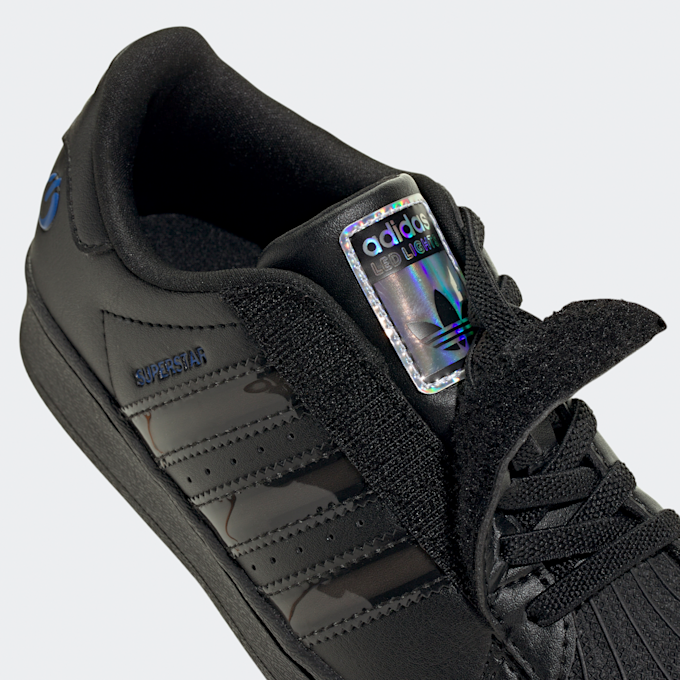 adidas Originals Superstar LED Lights Comfort Closure Elastic Lace Kinder schwarz 48144 7