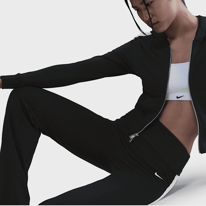 Nike   Sportswear High Raised Fold Over Pant preto 48448 5