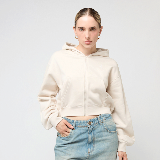 Jordan Brooklyn Fleece Full Zip Modern Crop bege 48596 1
