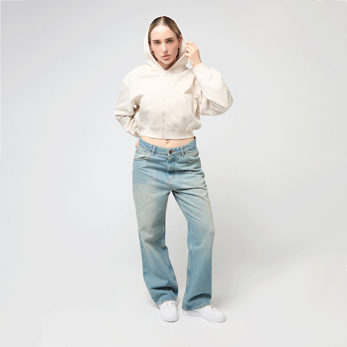 Jordan Brooklyn Fleece Full Zip Modern Crop bege 48596 4