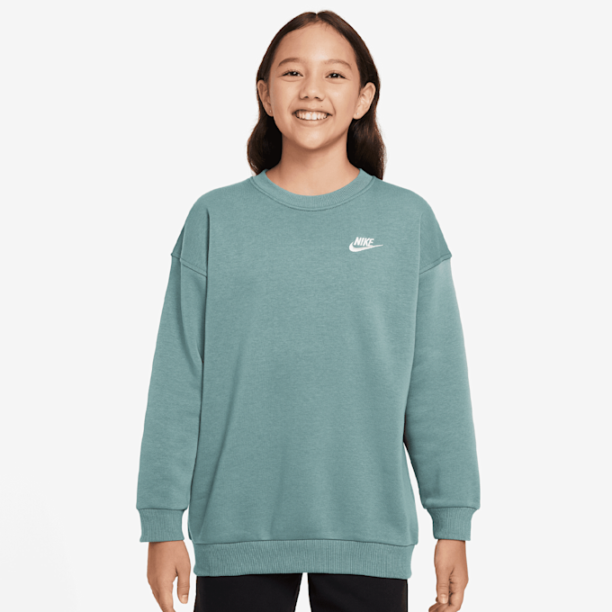 Nike   Sportswear Club Fleece Oversized Crew bleu 48747 1