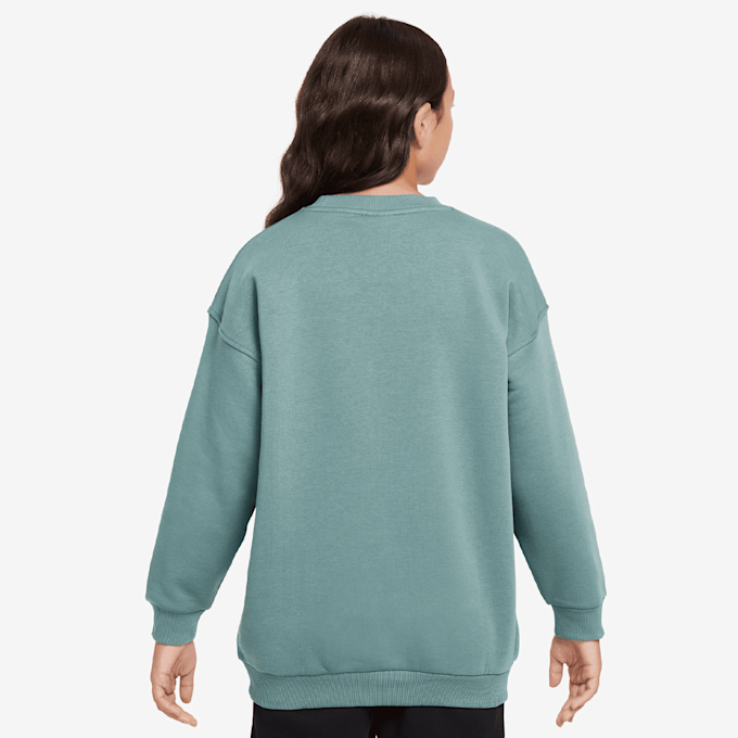 Nike   Sportswear Club Fleece Oversized Crew bleu 48747 2