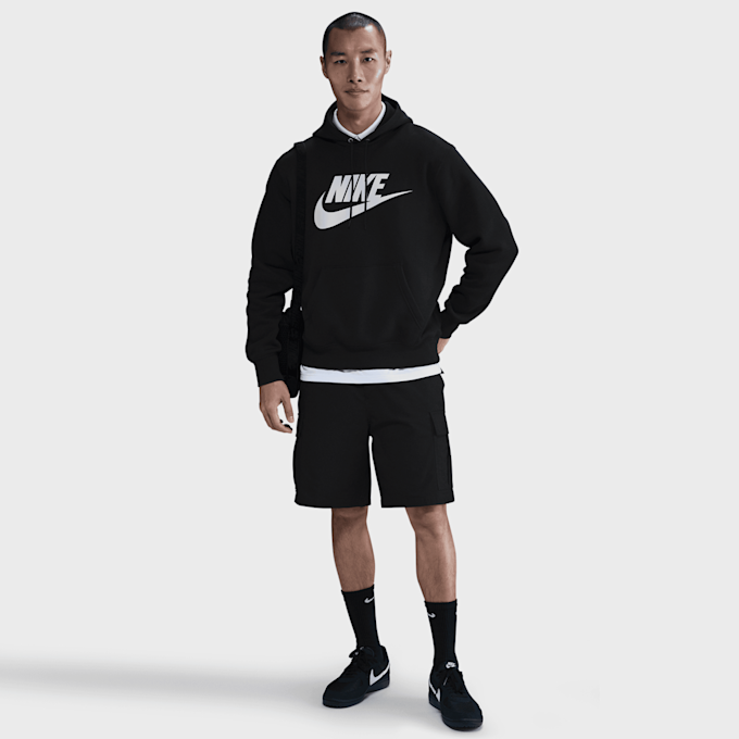 Nike   Club Fleece Hoodie nero 48684 4