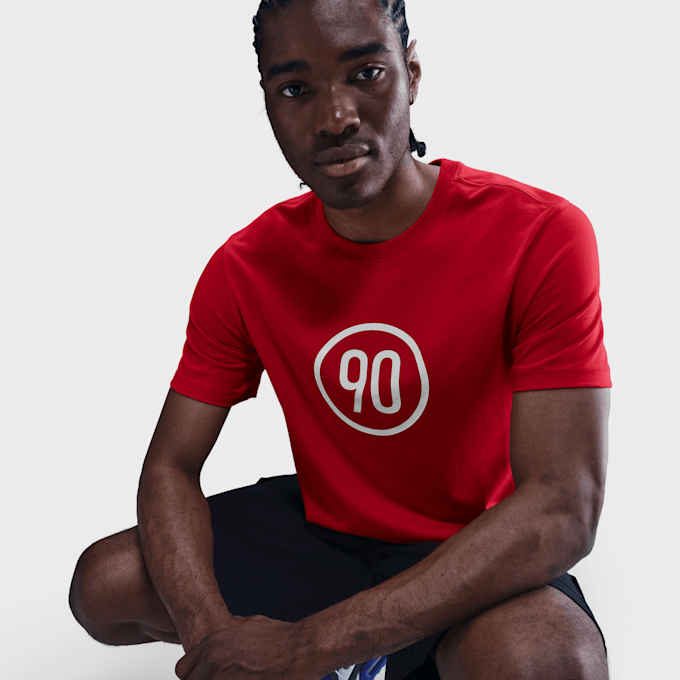 Nike   Tee Total 90 rouge 48733 4