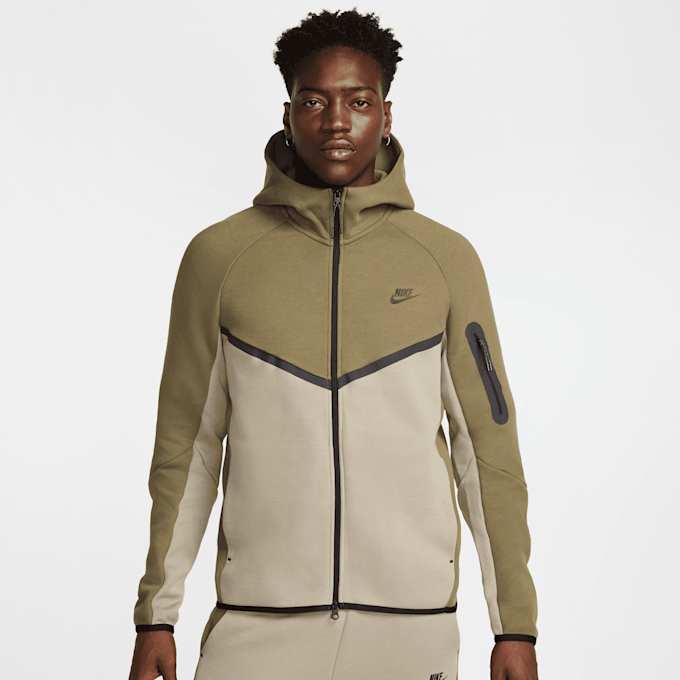 Nike   Tech Fleece Full Zip Windrunner Hoodie verde 48809 1