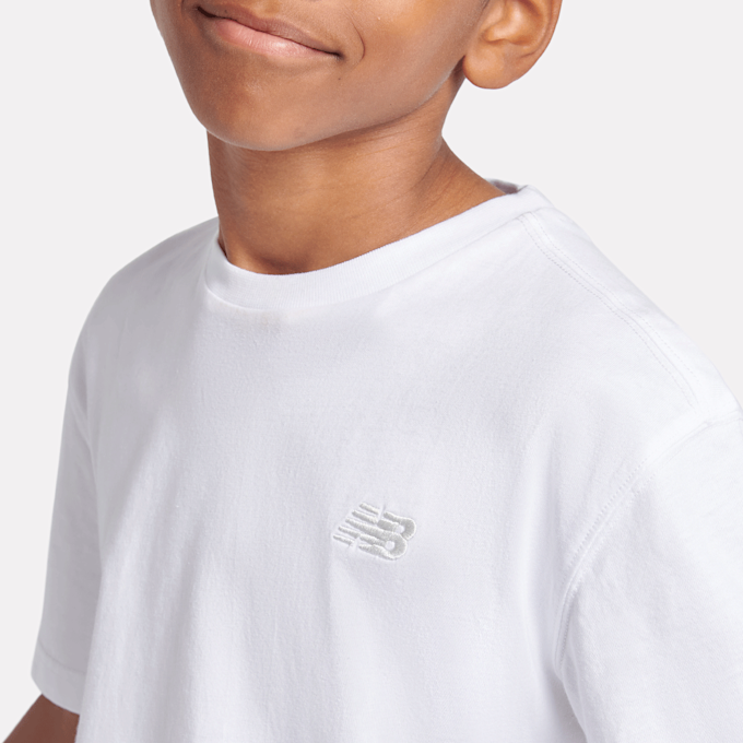 New Balance Boys Small Logo T-Shirt bianco 48986 4