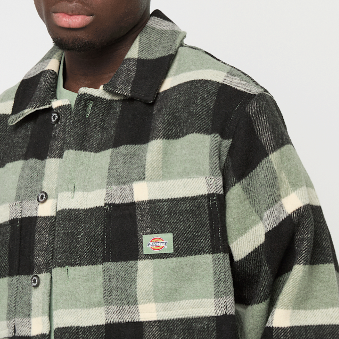 Dickies Plaid Coaling Longsleeve Shirt groen 49009 3