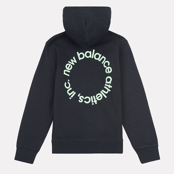 New Balance Circular Logo Full Zip Hoodie preto 49036 2