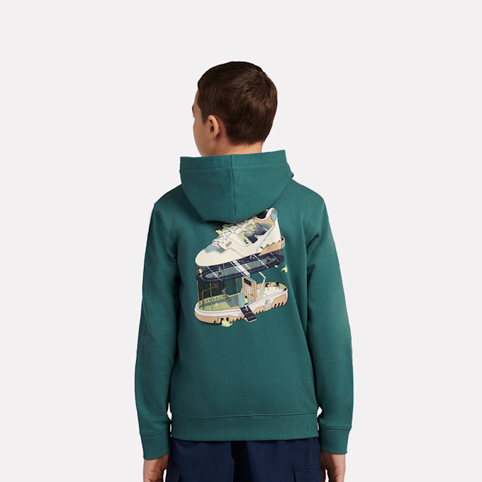 New Balance Fitness Centre Illustrated Full Zip Hoodie verde 49037 3