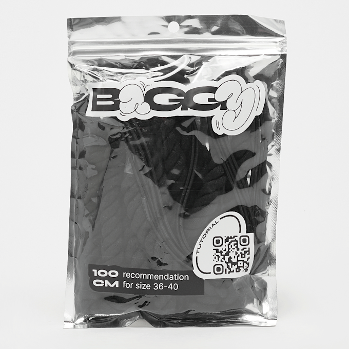 BAGGY ROPE LACES 14mm SET 100cm noir 49104 1