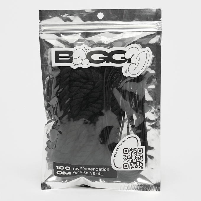 BAGGY Rope Laces 10mm Set 100cm preto 49122 1