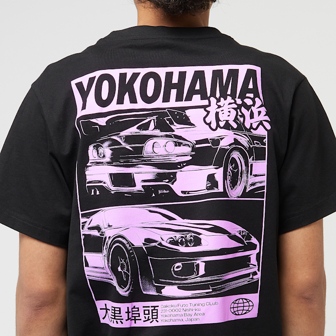 Mister Tee Yokohama Race Tee zwart 49142 4