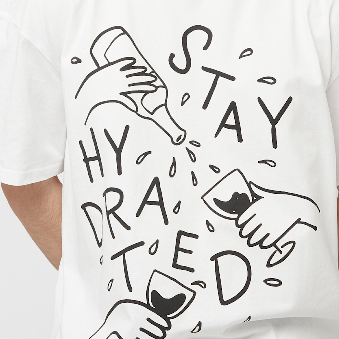 Mister Tee Stay Hydrated Oversize Tee bianco 49259 3
