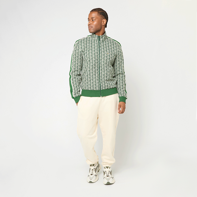 Lacoste Track-Jacke Paris aus Jacquard mit Reißverschluss grün 49339 6