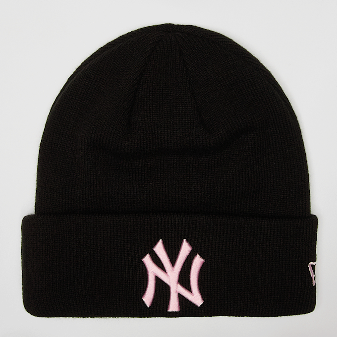 New Era Female Essential Cuff Beanie New York Yankees noir 49391 1