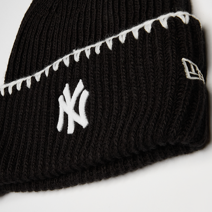 New Era Female Chunky Topstitch Beanie New York Yankees schwarz 49392 3