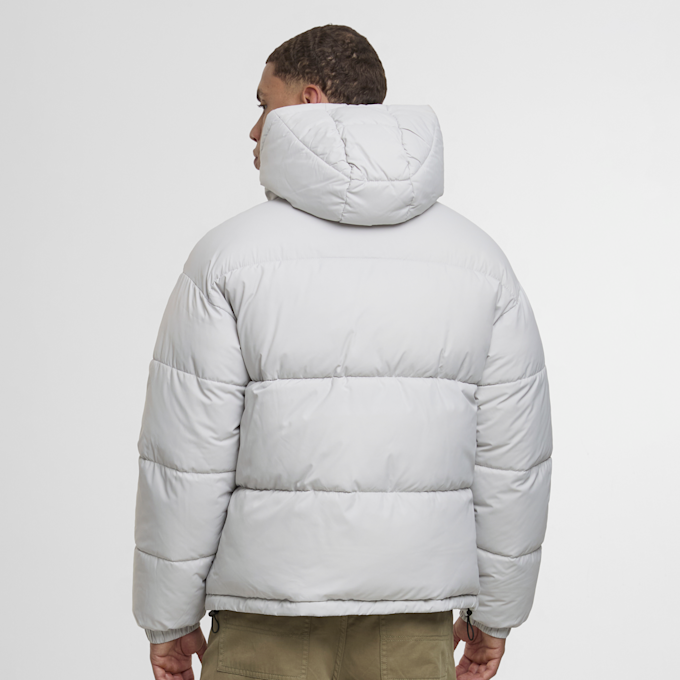 Urban Classics Shiny Puffer Jacket With Hood cinzento 49405 2