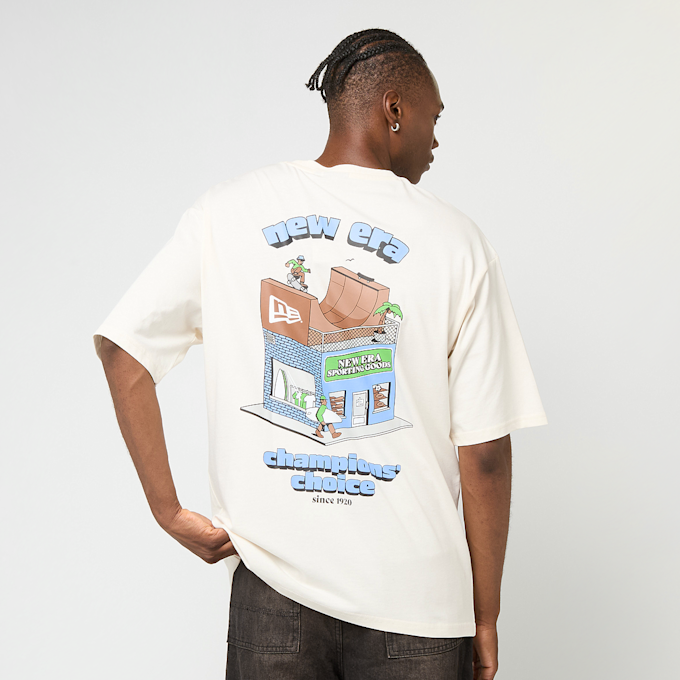 New Era Oversized Graphic Tee 1 beige 49737 1
