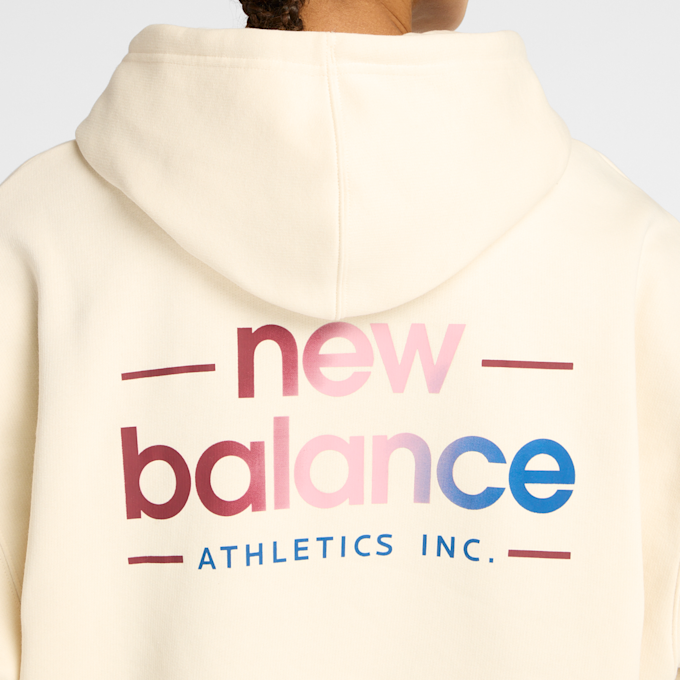 New Balance Reimagined Fleece Oversized Hoodie bege 49849 5