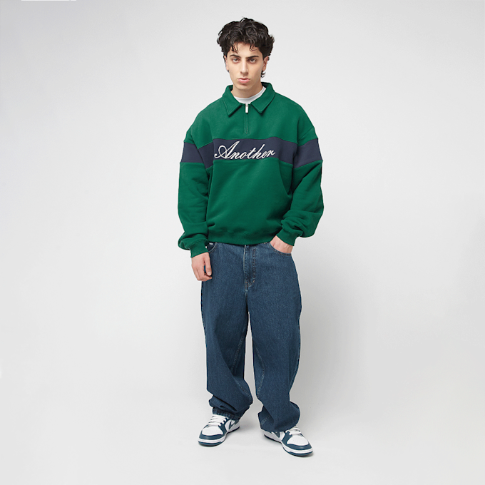 Another Cotton Lab Another Half Zip Sweater zelena 49863 5
