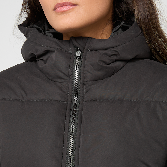 Urban Classics Ladies Peached Puffer Jacket With Hood preto 61394 3