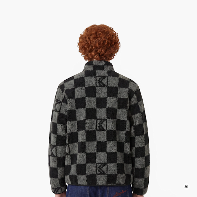 Karl Kani Og Teddy Zip Jacket Junior schwarz 61420 2