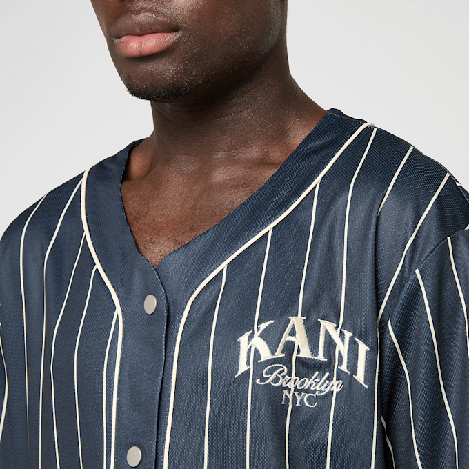 Karl Kani Kani Pinstripe Baseball Jersey blu 61423 3