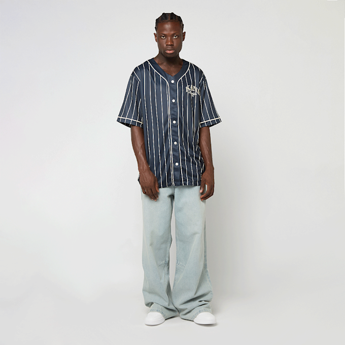 Karl Kani Kani Pinstripe Baseball Jersey bleu 61423 4