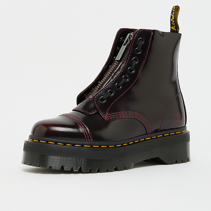 Dr. Martens Sinclair dark taupe orleans rood 85909 2