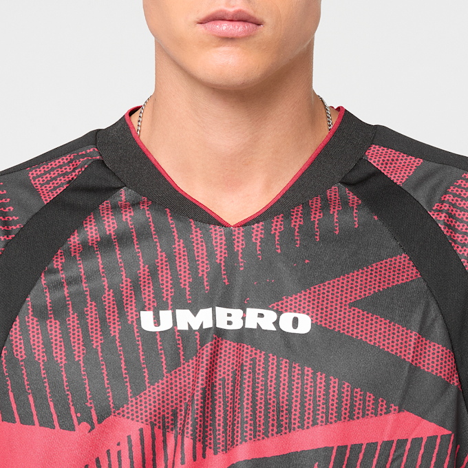 Umbro Printed Long Sleeve Jersey vermelho 84486 3
