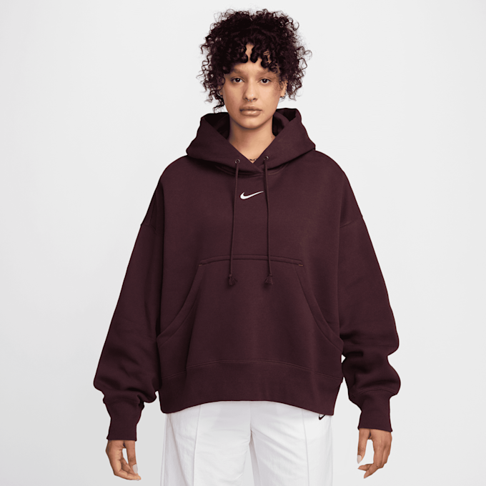 Nike   Sportswear Phoenix Fleece Over-Oversized Hoodie rouge 91781 1