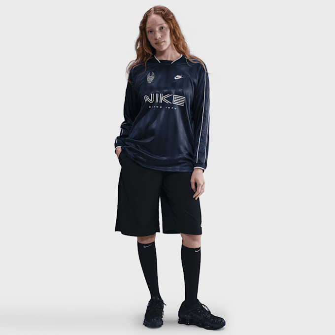 Nike   Sportswear Long-Sleeve Jersey Top bleu 91786 6