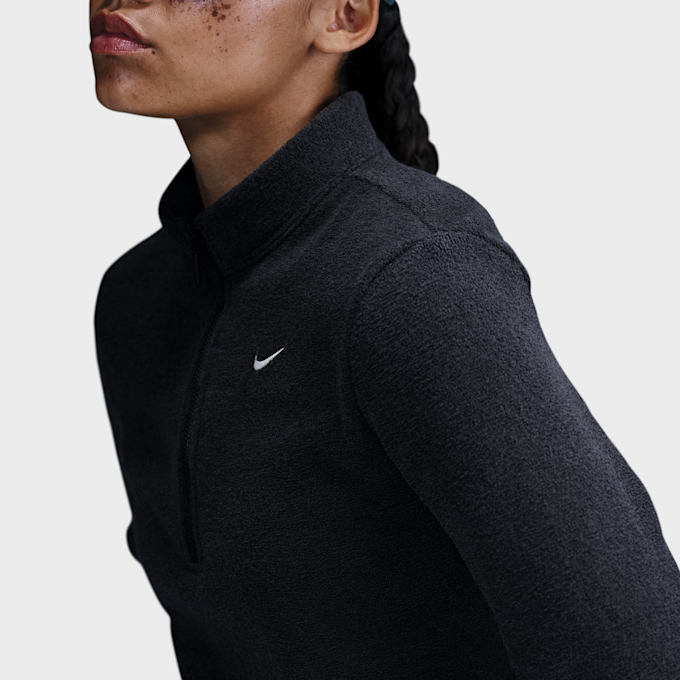 Nike   Sportswear Phoenix Plush Slim Long-Sleeve Cozy Fleece 1/2-Zip Top noir 91789 4