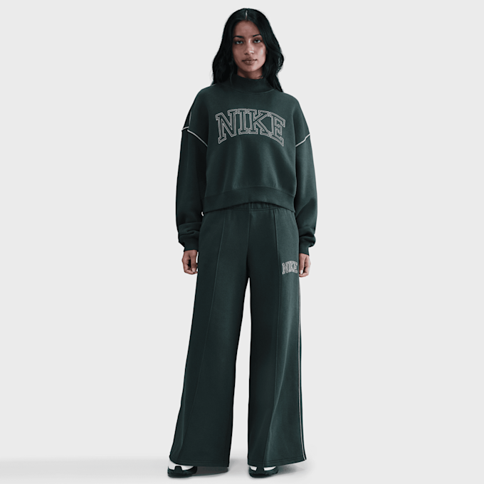Nike   Sportswear Phoenix Fleece Mock-Neck Sweatshirt zelena 91787 5