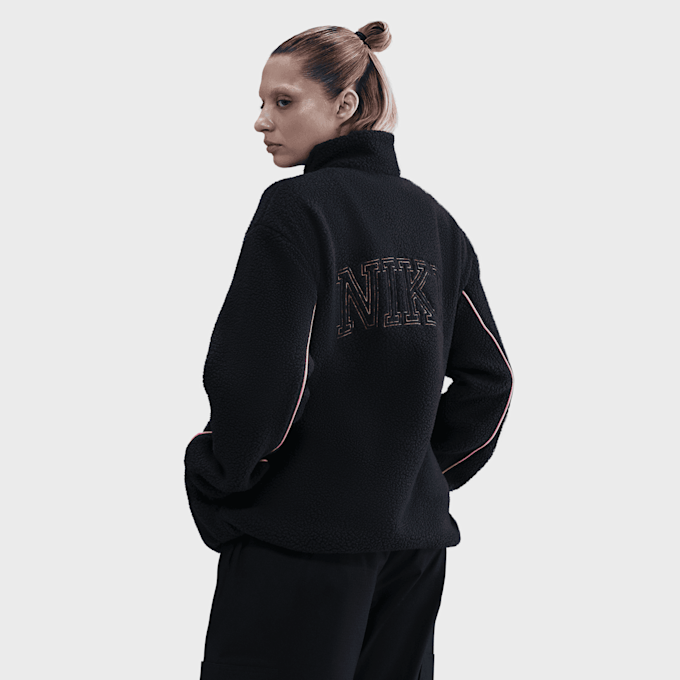 Nike   Sportswear Full-Zip High-Pile Fleece Jacket czarny 91793 2
