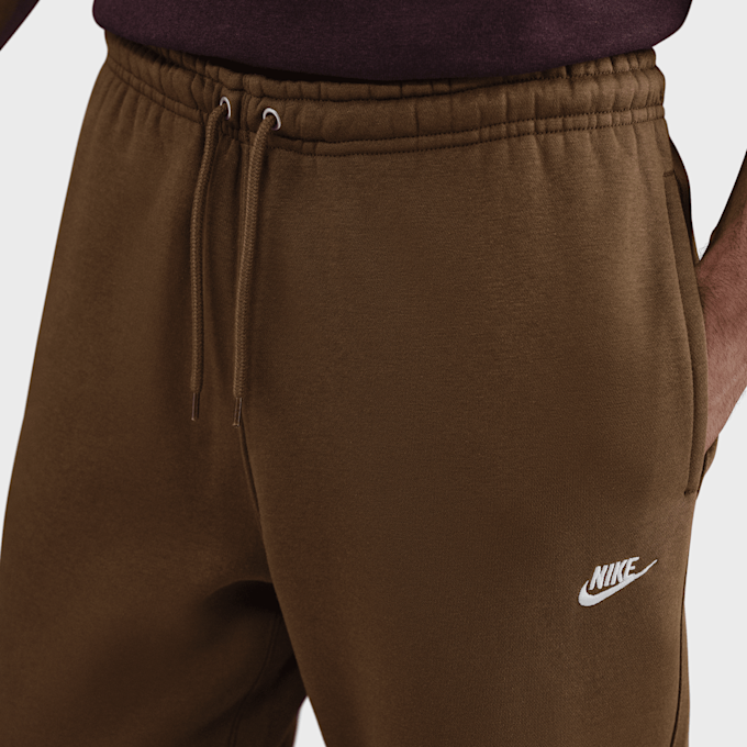 Nike   Club Open-Hem Fleece Pants brązowy 91840 3