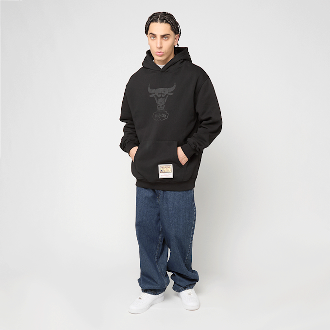 Mitchell & Ness Tonal Logo Hoodie Chicago Bulls preto 92292 5